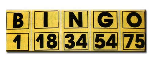 G845L Laminated Jumbo Bingo Flash Cards