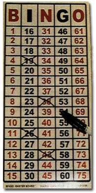 G992 Bingo Flash Card Masterboard